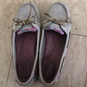 Floral patterned Sperrys